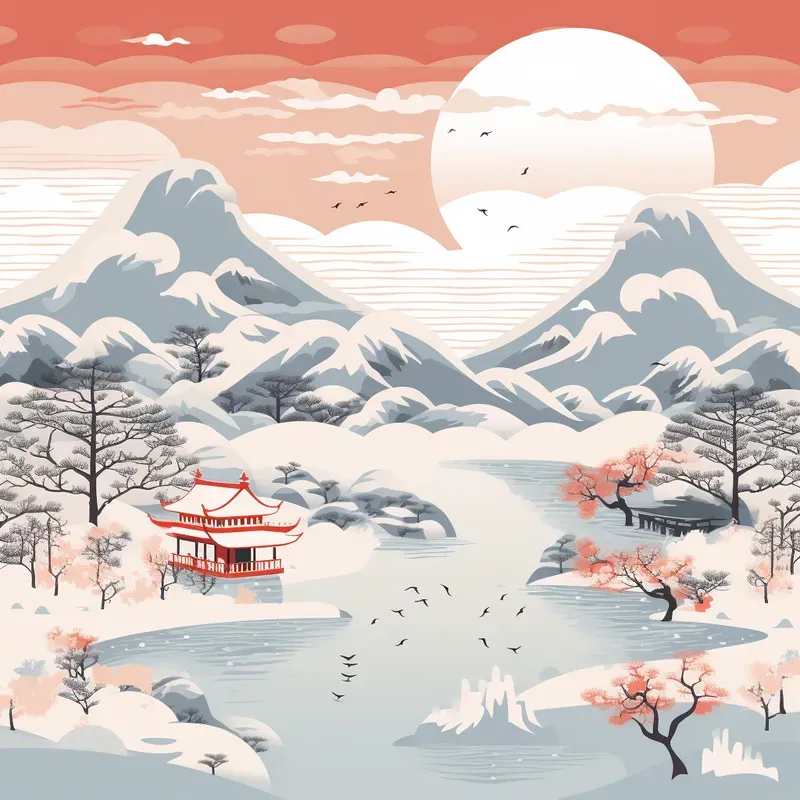 Ancient Chinese Landscape Painting Style