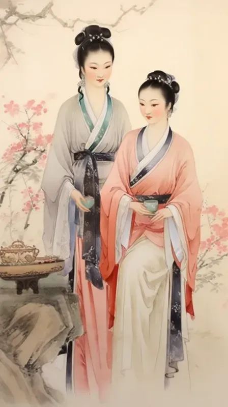 Chinese Traditional Paintings Of Ladies