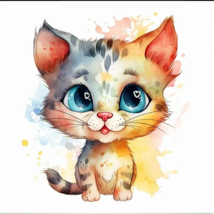 Cute Watercolor Animals For Kids