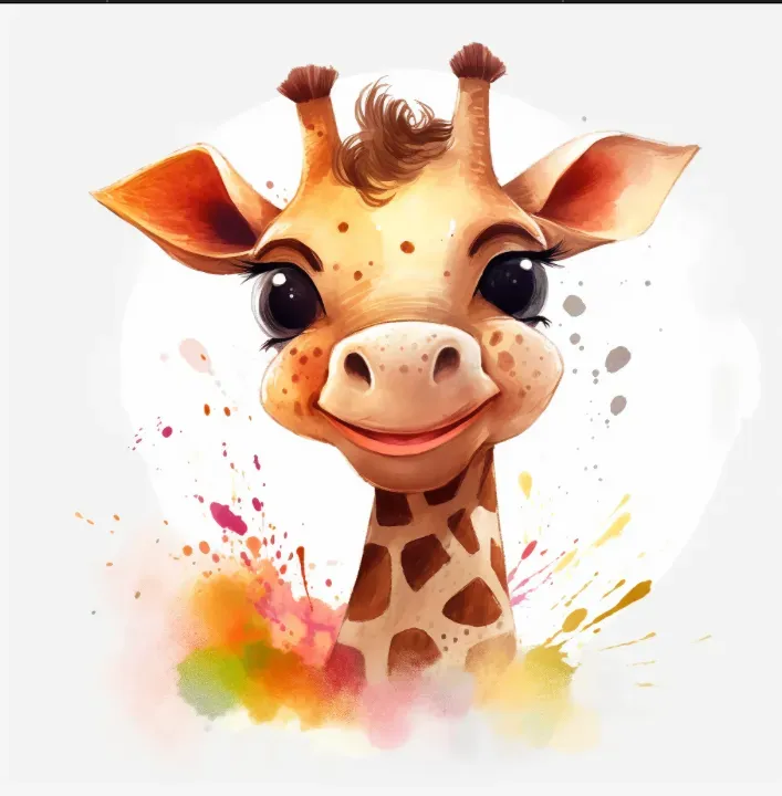 Cute Watercolor Animals For Kids