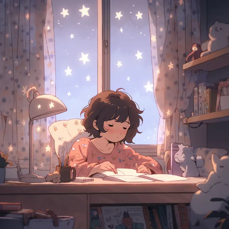 Lofi Hip Hop Chilling Anime Wallpaper