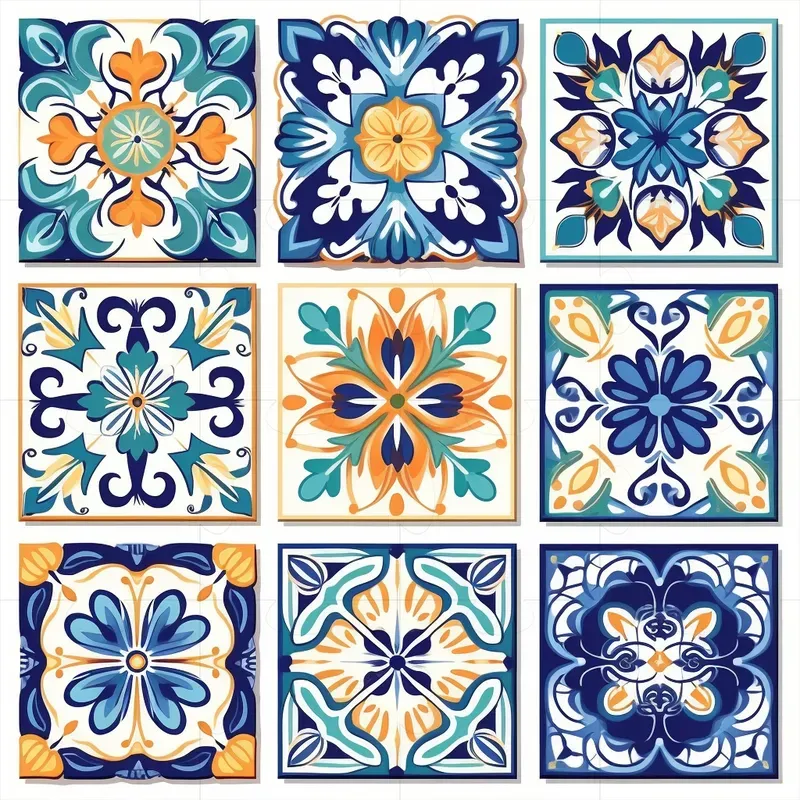 Azulejo Style Patterns