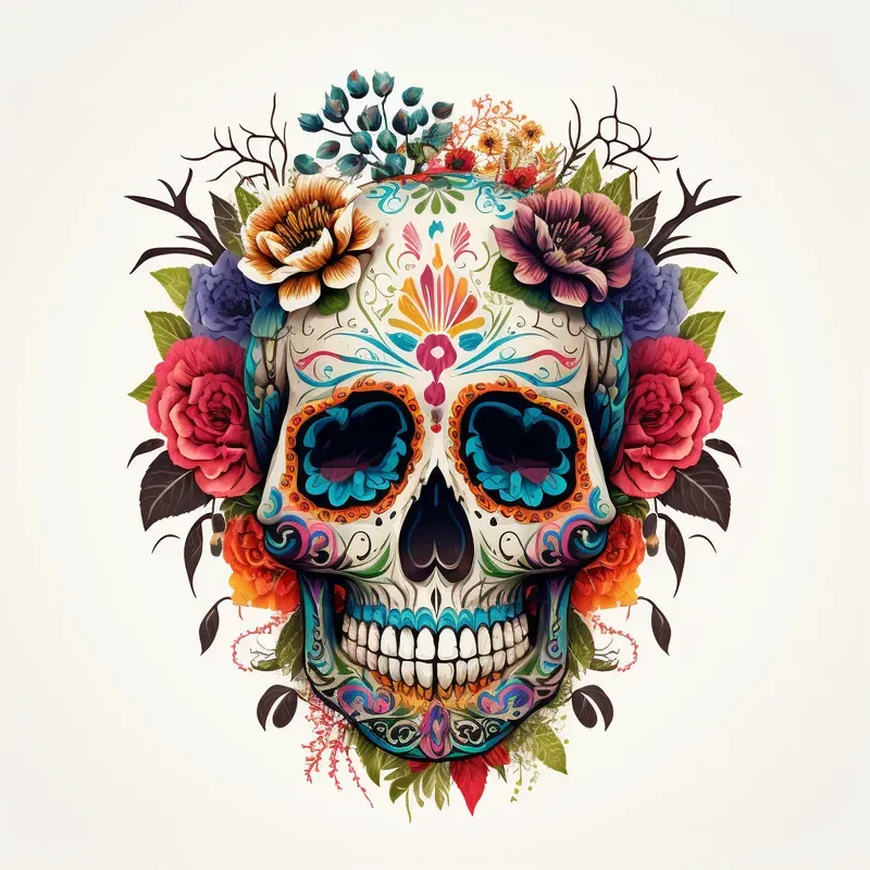 Mexican Cavaleras Skeleton Skulls