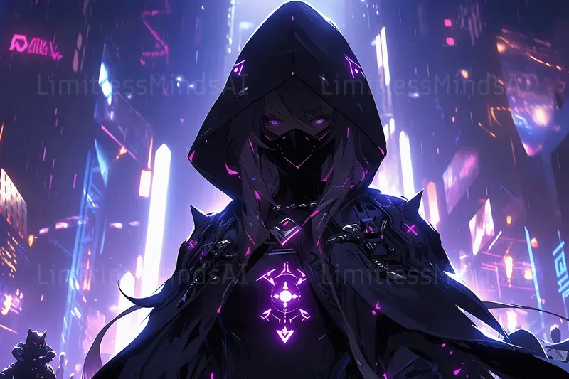 Cyberpunk Skies Neon Dreams