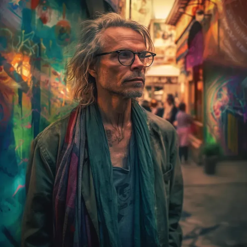 Dynamic Street Art Portraits