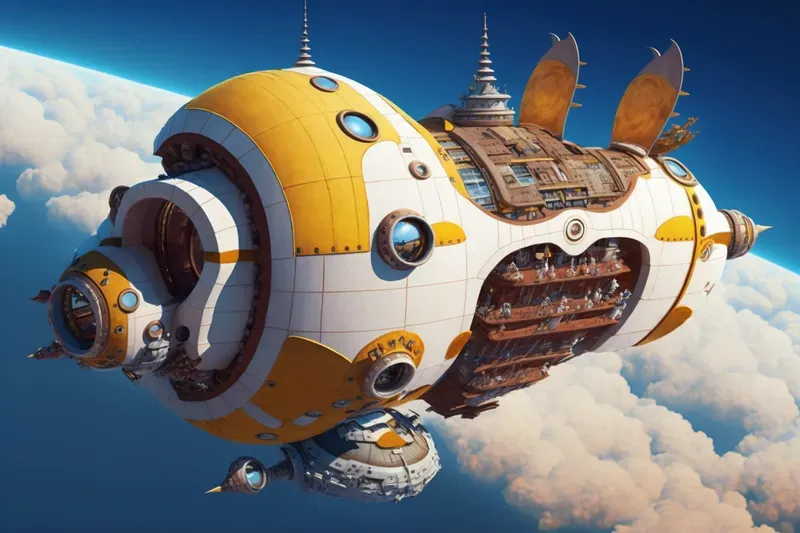 Customizable Alien Spaceship