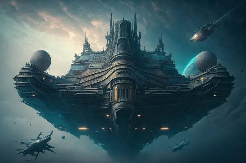 Customizable Alien Spaceship