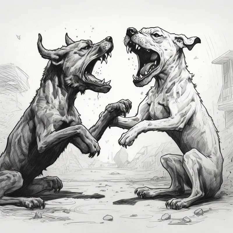 Detail Ink Wash Illustrations