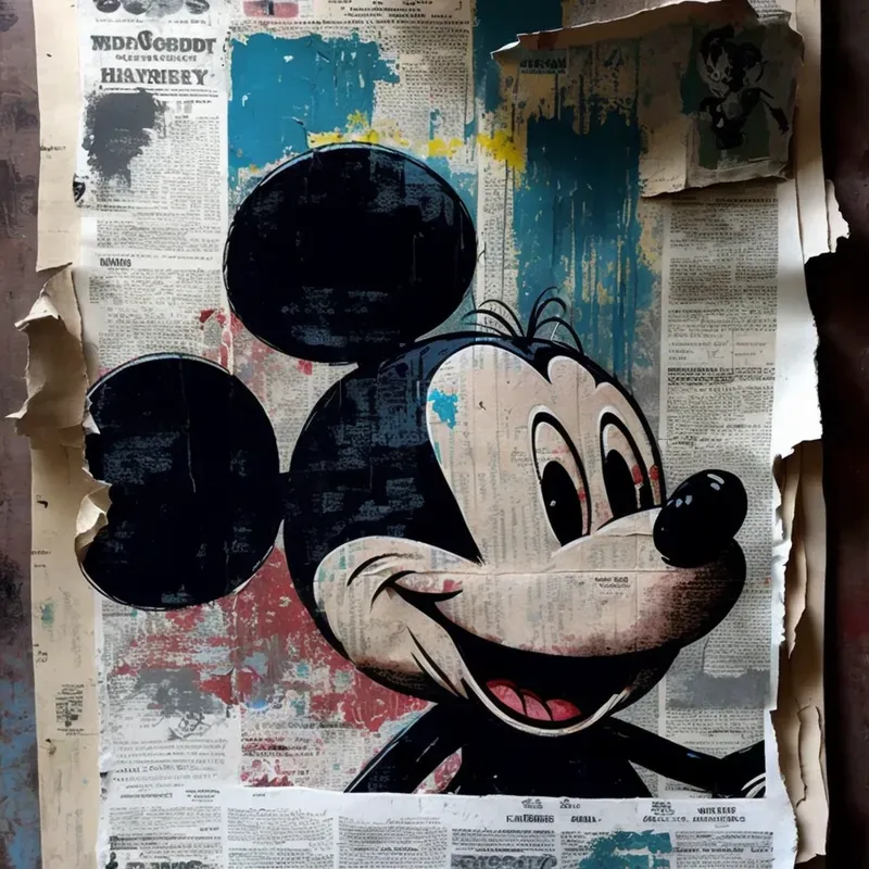 Portraits Painted On Newspapers