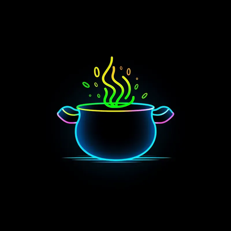 Glowing Household Icons