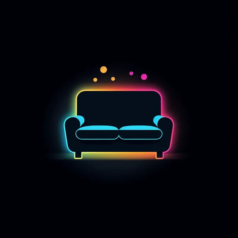 Glowing Household Icons