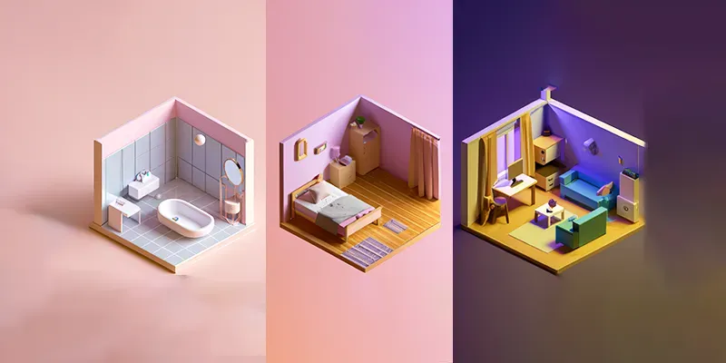 Mini Rooms generated by dalle