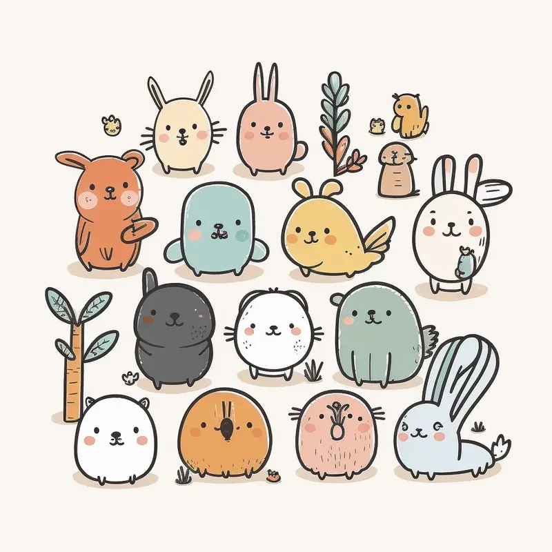 Cute Pastel Sticker Packs