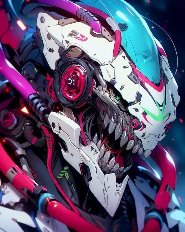 Anime Mech Warrior Portraits