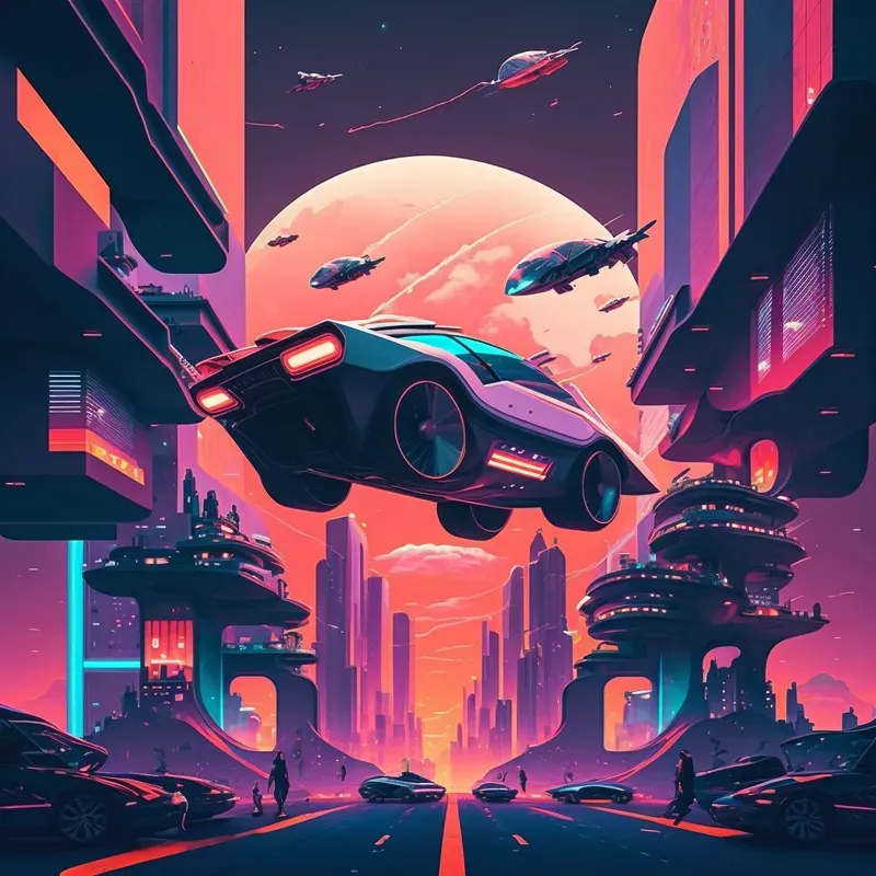 Futuristic Cityscapes Illustrations