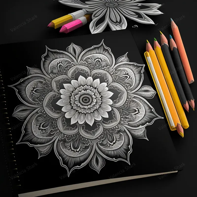 Mandala Flowers - Coloring Books