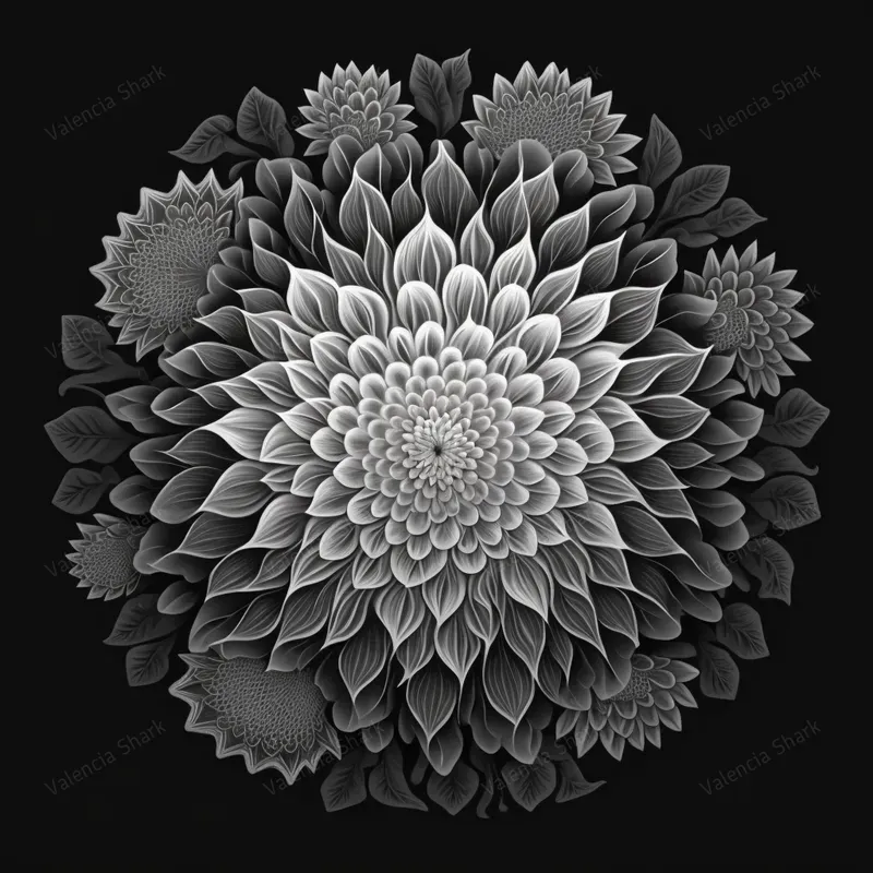 Mandala Flowers - Coloring Books