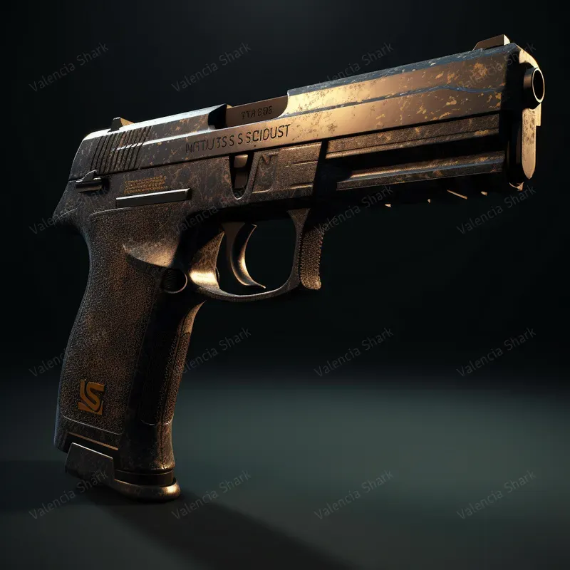 Realistic Gsgo Pistols Knives 3D
