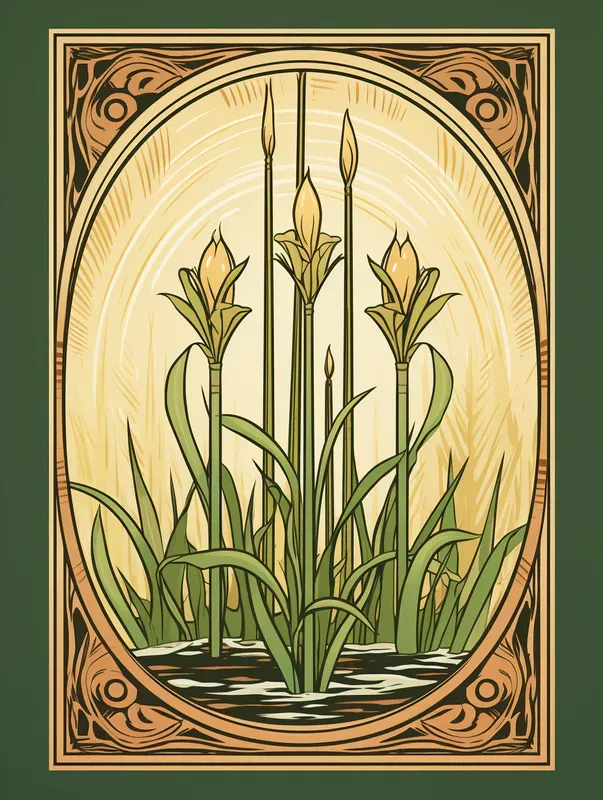 Art Nouveau Flowers In Frames