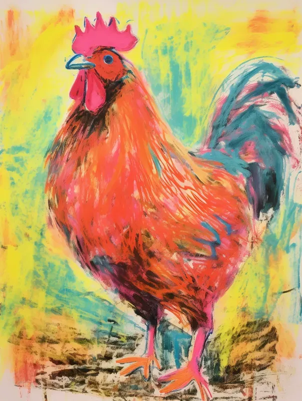 Scratchy Chalk Pastel Art Illustrations