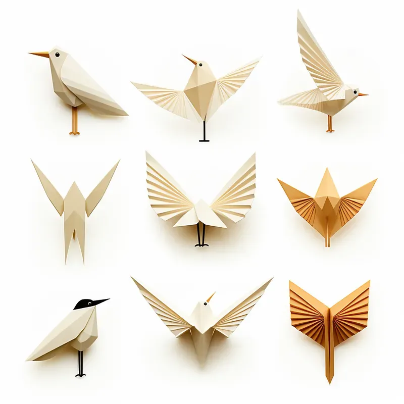 Origamistyle Animal Icons