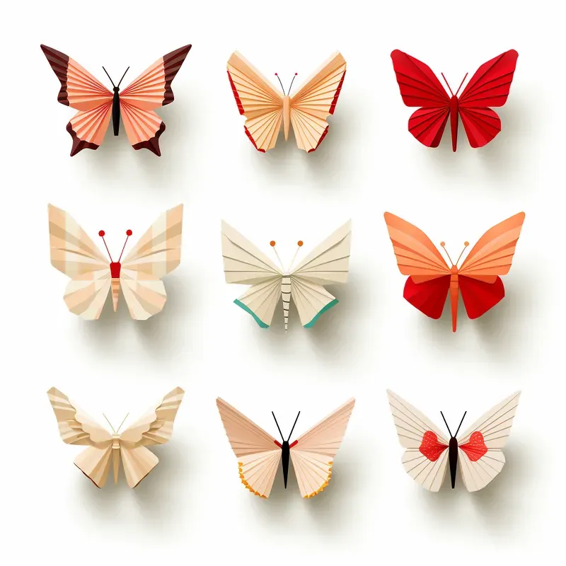 Origamistyle Animal Icons