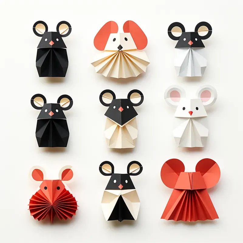 Origamistyle Animal Icons