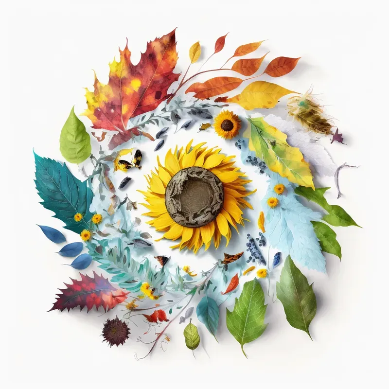 Floral Colorful Collages