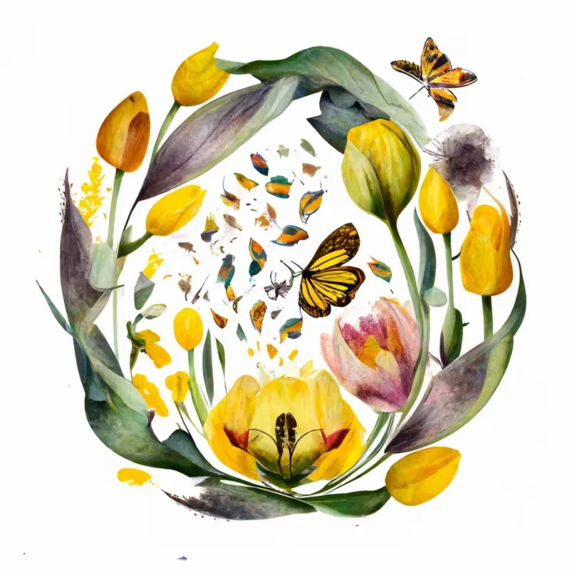 Floral Colorful Collages