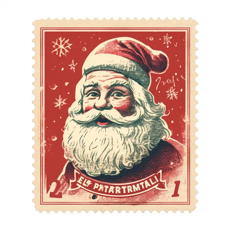 Vintage Graphic Postal Stamps