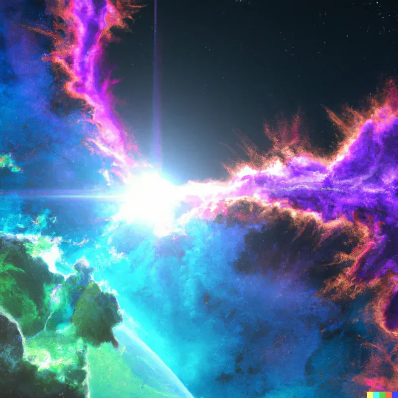 Colorful Space Scene