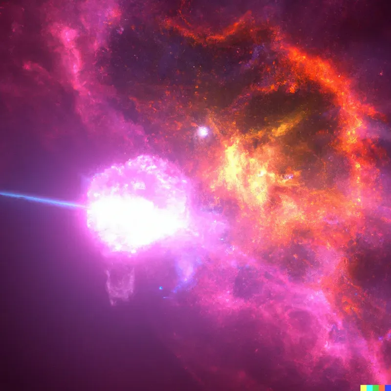 Colorful Space Scene