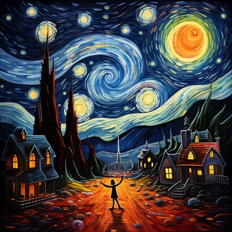 Illustrating Eerie Shadows In Halloween Paintings