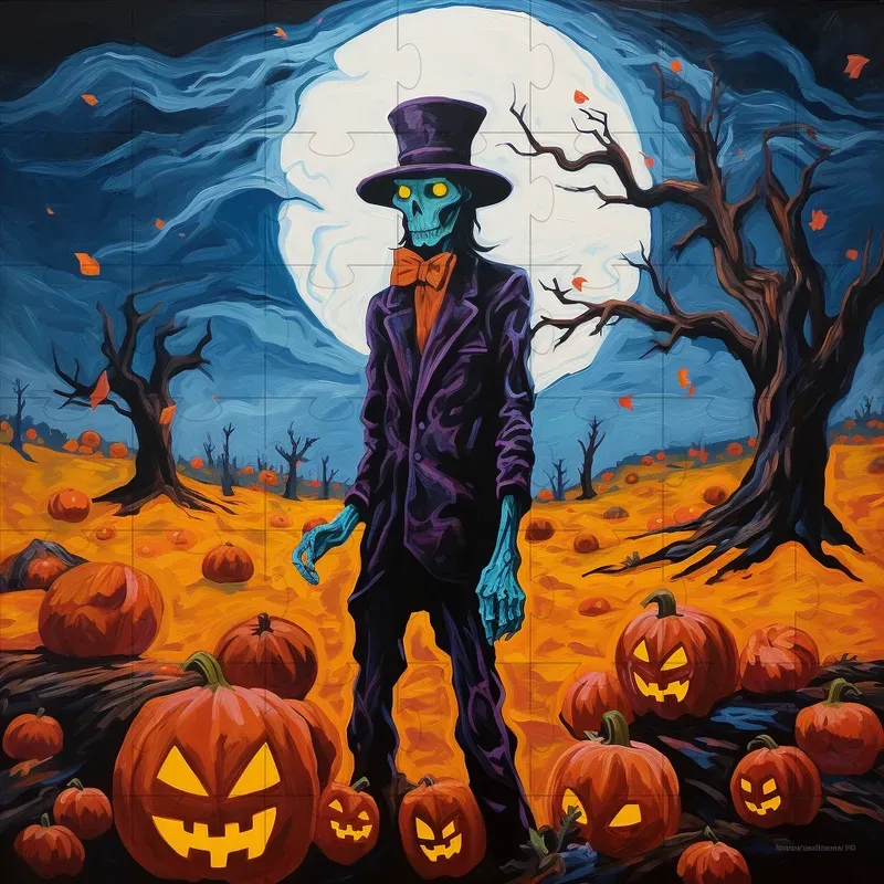 Illustrating Eerie Shadows In Halloween Paintings