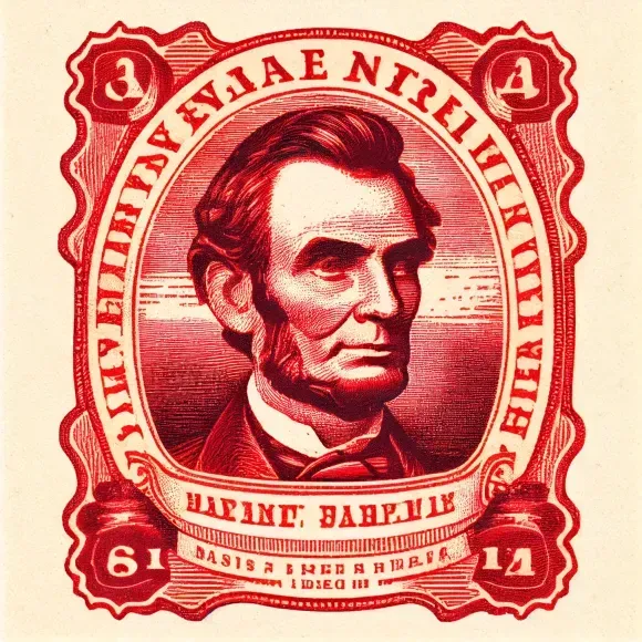 Vintage Usa Postage Stamps Design