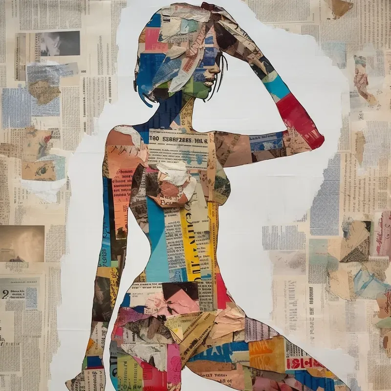 Colored Newspaper Characters
