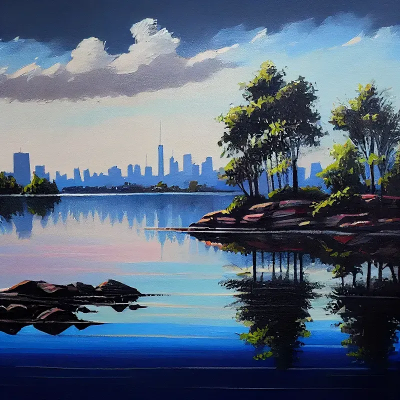 Bob Ross Style Landscape Paintings