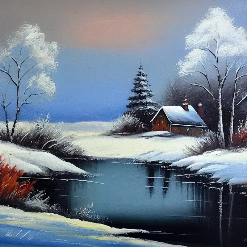 Bob Ross Style Landscape Paintings