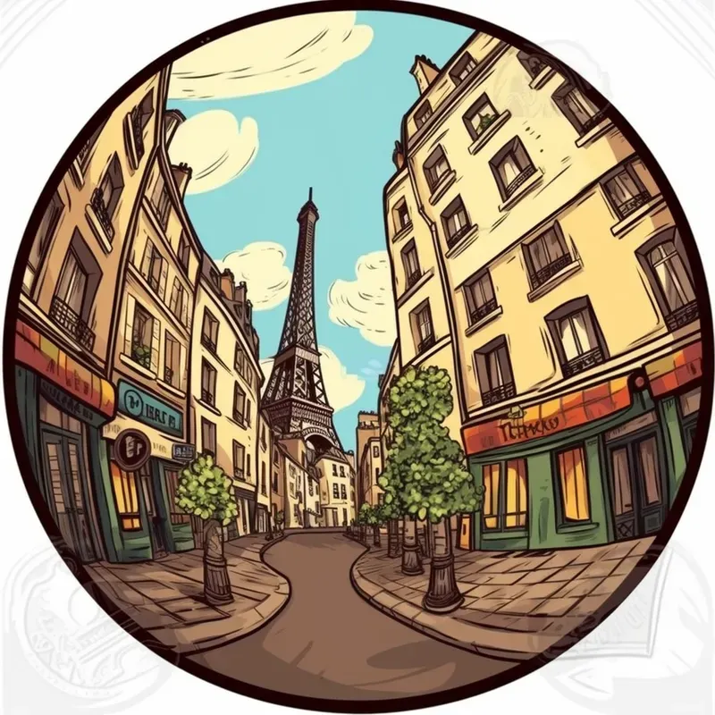 Fish Eye Sticker Illustrations