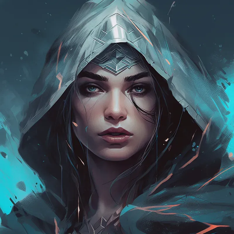 Hooded Character Portrait