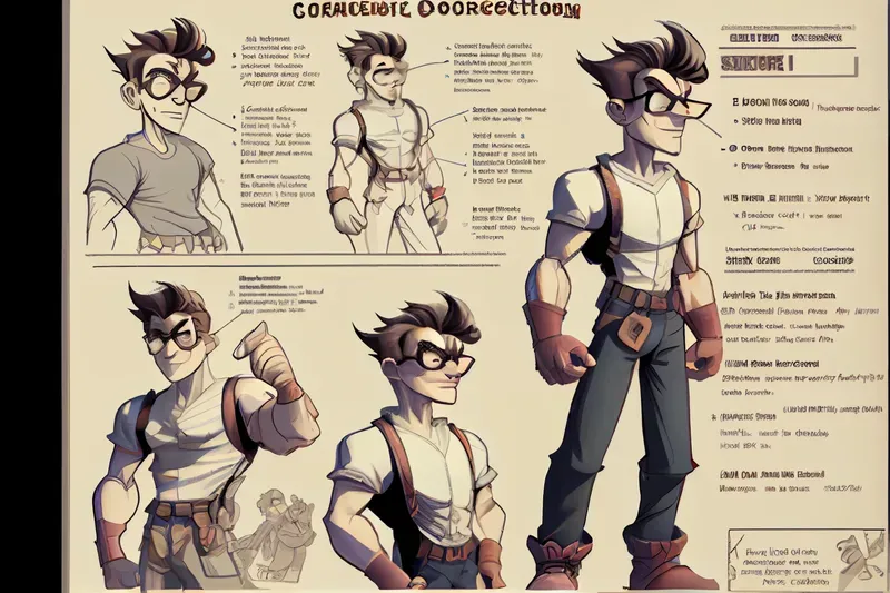 Concept Character Graphic Sheets