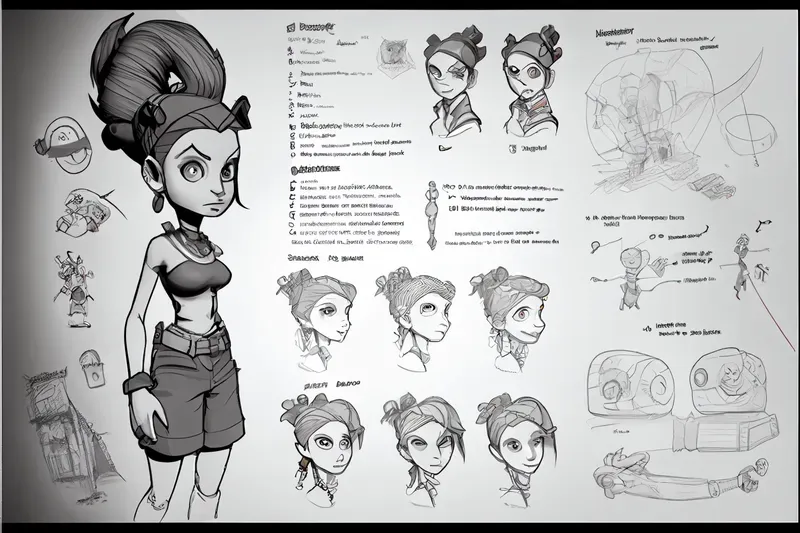 Concept Character Graphic Sheets