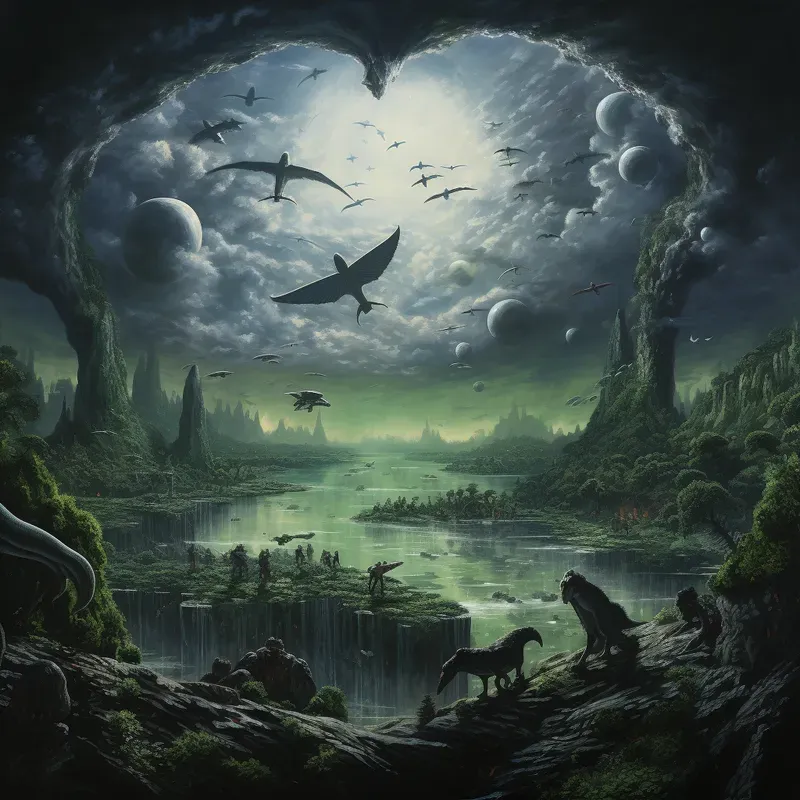 Dreamlike Realistic Planetary Landscapes
