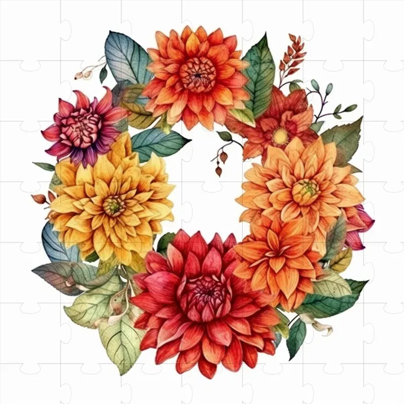 Colorful Hand Drawn Floral Wreath Designs