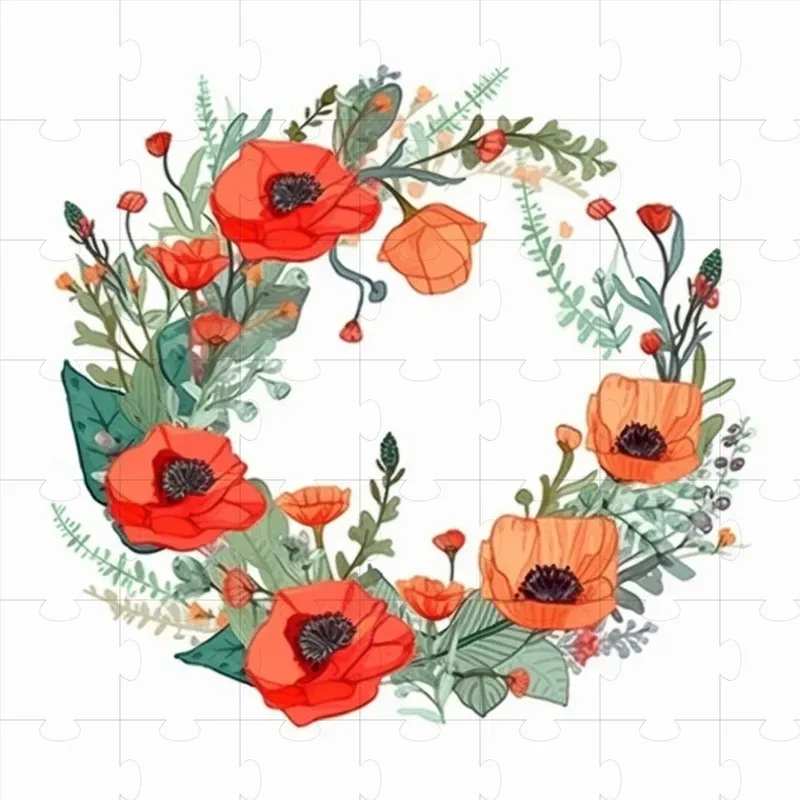 Colorful Hand Drawn Floral Wreath Designs