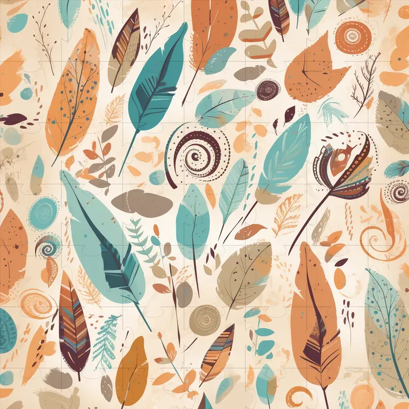 Boho Seamless Pattern Wrapping Papers
