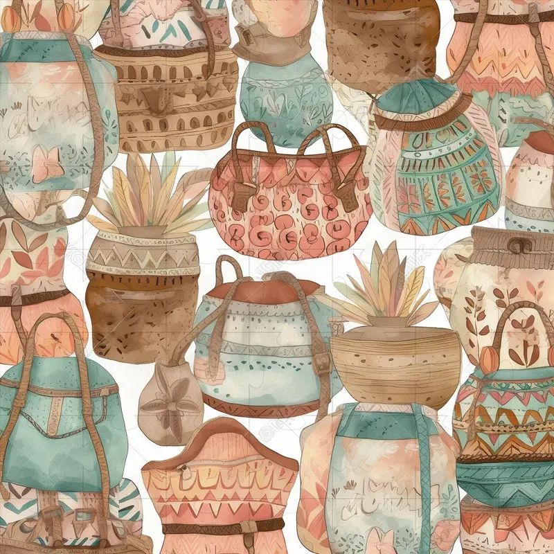 Boho Seamless Pattern Wrapping Papers