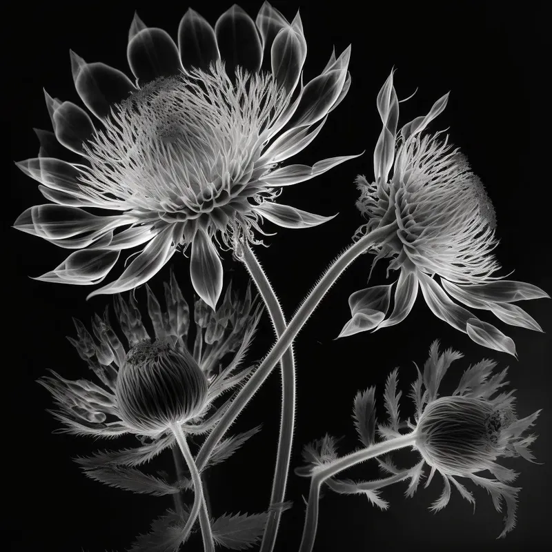 Xray Watercolor Nature Illustrations