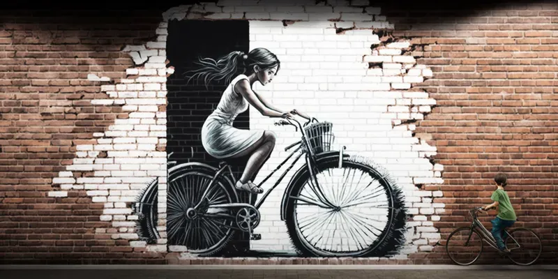 Fascinating Brick Wall Street Art