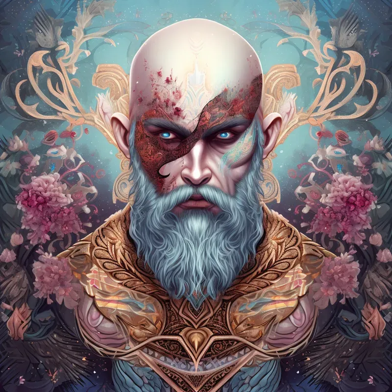 Detailed Rococo Characater Painting